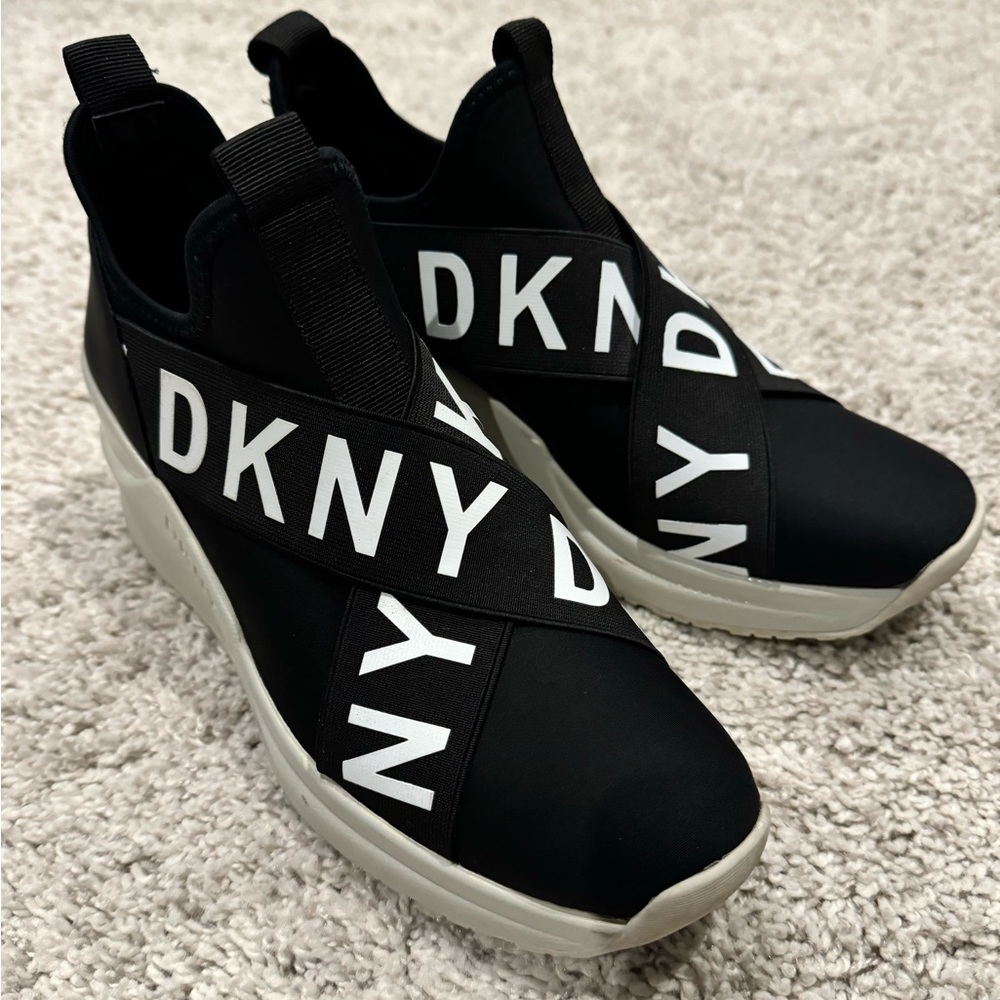 DKNY Women’s Wedge Sneakers - Size 7 | Excellent Condition!